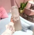 Water Bottle, Frosted Glass/Plastic Keeps Water Cold and Hot for Hours, Water bottle for Girls, Boys, Kids, Easy to Carry for Traveling, Walking, Hiking, School, Gym etc, 500ml.. 