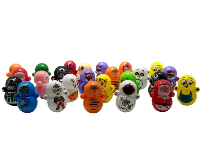 Mini roly poly/Roly Poly Pack Of 10/Cute Mini Tumbler Toys/Cartoon Roly ...