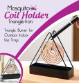 Mosquito Coil Stand Triangle Anti-scald Mosquito Coil Stand Wax Melt Burner Home Decoration Aromatherapy Burner. 