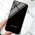 Applicable to Samsung s21Ultra/s20fe note20/S10e/S8/S9p Gradient Solid Color Glass Phone Case. 