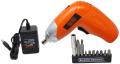 Black n Decker Cordless Screw Driver with 10 Bits - Forward Reverse - 3.6V NiCd - KC3610. 
