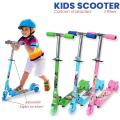 Scooty For Kids Adjustable 3 Wheel Kick Scooter Gifts For Toddlers Children Boys Girls. 