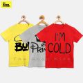 The Shop - Yellow Grey & Red COOL T-Shirts For Kids - YG-R3C. 