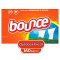 Bounce Fabric Softener Dryer Sheets, Outdoor Fresh, 160 Count. 