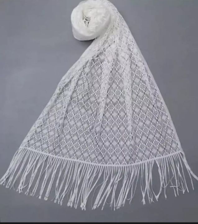 white Net Stoler For Kids & Girl . 02 yard length kids dupatta