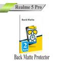 2pcs Realme 5 Pro Back Matte Protector Soft Film Protection Soft Skin Sheet For Realme 5 Pro. 