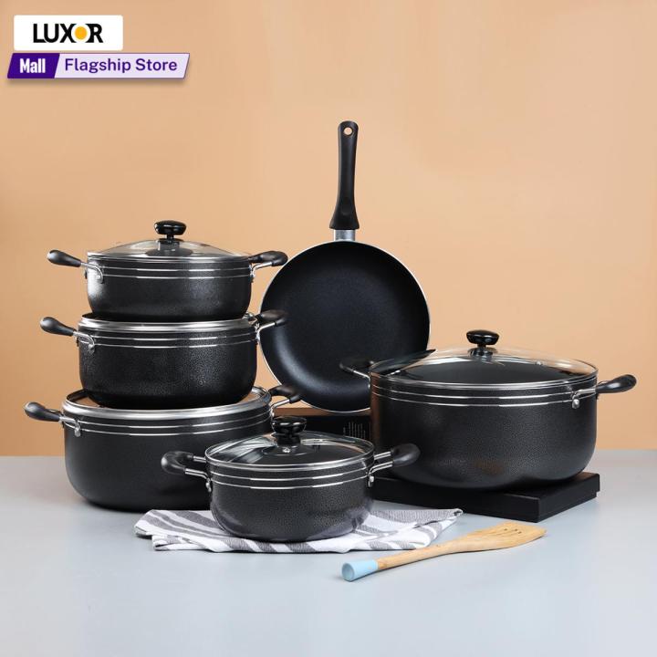 Majestic non-stick Cookware Set - Aluminum Alloyed coating saucepan set – 11 pcs