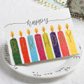 Happy Birthday Greeting Cards With Envelope, Best Wishes Colorful Printed & Glitter Gift Card Collection For Wishing Family Friends Teachers Children Kids Boy & Girls Born Day Celebration Gifts Envelopes Greetcards, Beautiful Birth Day Greetingcard. 