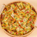 Bursting tangerine peel, hawthorn barley gummies, sandwich sugar, tangerine peel flavor, Internet celebrity wedding candy, bulk candy wholesale. 