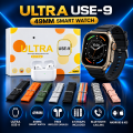 Ultra USE-9 Smart Watch 49mm | Free Wireless Earbuds with 8 Straps | Bluetooth Touchscreen Smartwatch for Men & Women | Fitness Tracker for Android & iOS. 