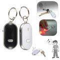 80% s!! Anti-Lost LED Key Finder Find Locator Keychain Whistle Beeped Sound Control Torch. 