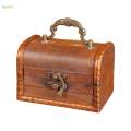 Lock Box Treasure Chest Box with Lock, Portable Jewelry Organizer for Gift Adult Kids. 