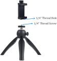 360° Adjustable Mini Tripod Smartphone Camera Stand with Mobile Bracket Holder Compatible with All Android and iOS Devices. 