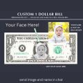 Personal custom realistic customize money, Your FACE & NAME on Real Money, Customized Gift, Decoration Piece. 