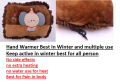 New Electric Heating Hand Warmers Rechargeable, Portable Graphene Heated Gloves Handwarmers Bag with data cable, Fast Electric Heating Pouch for Women,Kids, Hunting,Camping&Xmas Gifts. 