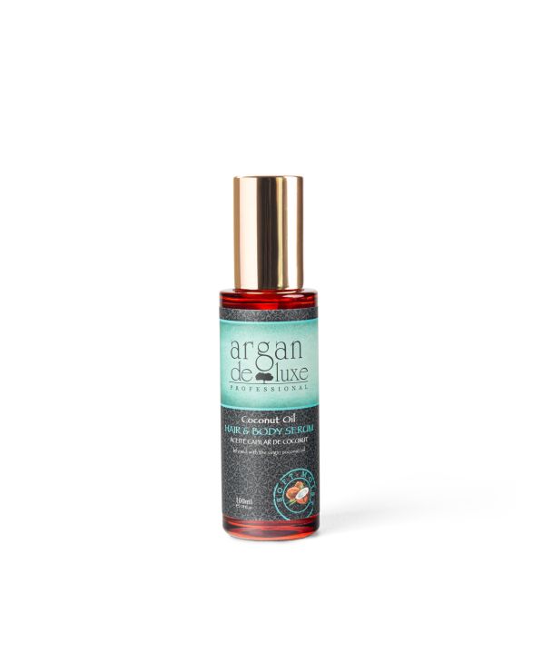 Coconut Oil Hair and Body Serum 100ML – Infused with the virgin coconut oil - Argan Deluxe Professional – Hair Care – For All Hair Types