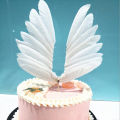Swan wing Wedding Cake Topper For Valentines Day Decor Feather Party Supplies. 