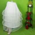Cancan Skirt Stitched Ring Hoops 4 Frills Under Skirt, Maxi Frock Lehnga hard net skirt 4 layered. 