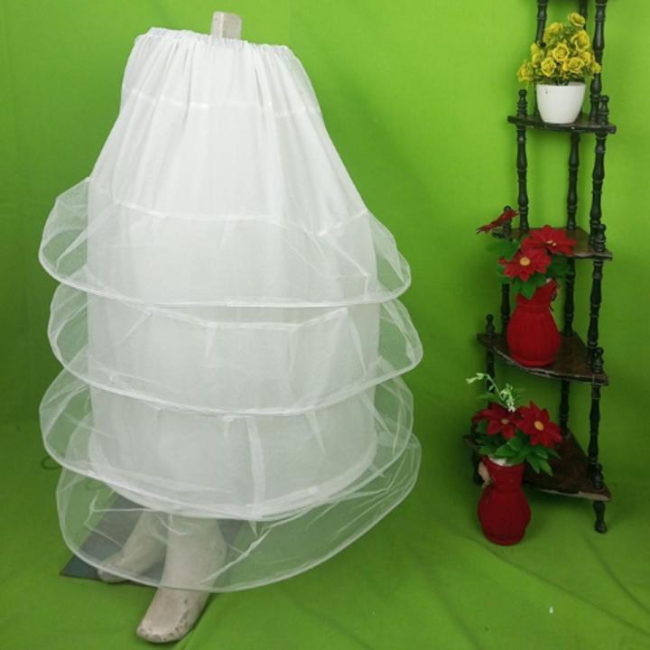 Cancan Skirt Stitched Ring Hoops 4 Frills Under Skirt, Maxi Frock Lehnga hard net skirt 4 layered