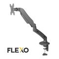 Flexo Single LED Adjustable Monitor Arm Stand | Desk Mount Compatible with 13" to 27" LED Displays, Supports 360° Rotation. 