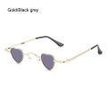 Mini Funny Heart-Shaped Sunglasses Women Men Candy Color Hip Hop Metal Frame Sun Glasses Ultra-small Shades. 