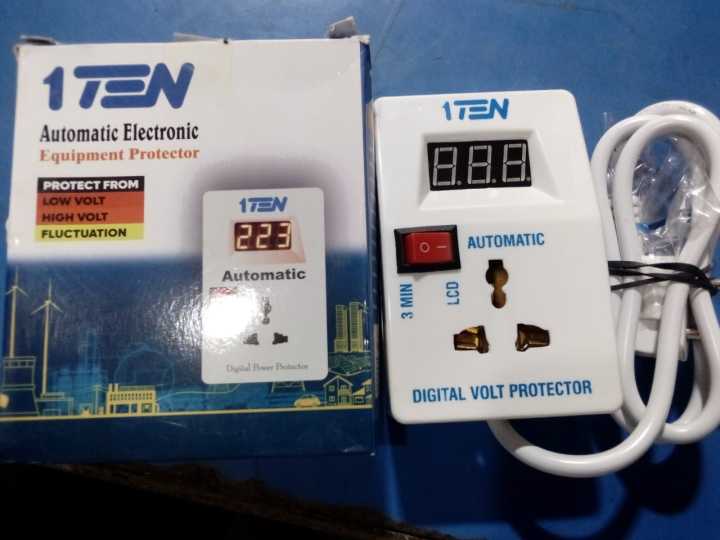 1 TEN Muhafiz Switch, ( Original ) for Fridge, LCD etc. Over & Low Voltage Protector