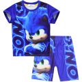 Cartoon Sonic The Hedgehog Costume for Kids Sonic T Shirt Shorts Suit Terno Boy Cap Hedgehog Birthday Halloween Party Cosplay. 