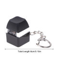 Mechanical Switch Keychain With LED Light Keyboard Key Chain Fidget Toy Keycap Stress Relief Novelty Toys Fidget Button Keyring SUNM. 