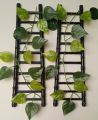 Wall Hanging Ladder - Plastic Seerhi - DIY  12 inch / 1 ft - Decoration home office multipurpose black elegant smart flower frame artificial string shelve pet decor leaf texture beautiful hanging. 