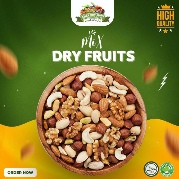 Mix Dry Fruits Premium Quality [ 1KG Packs  ]