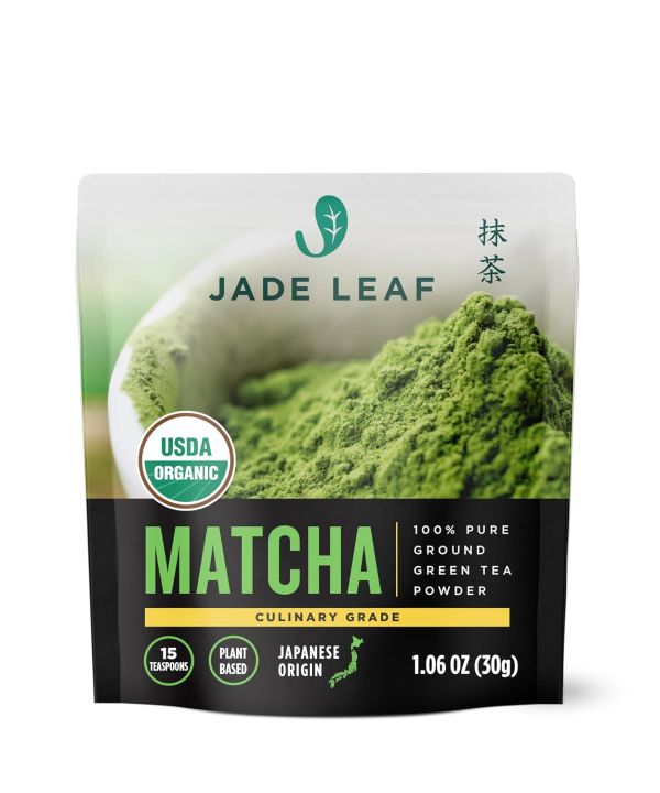Jade Leaf Matcha Organic Green Tea Powder - Culinary Grade Premium ...