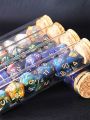 Transparent Polyhedral D D COC Dice Set 7Pcs/Set RPG Fantasy Potion Flask | Dungeons and Dragons DnD Dice Set for Table Games. 