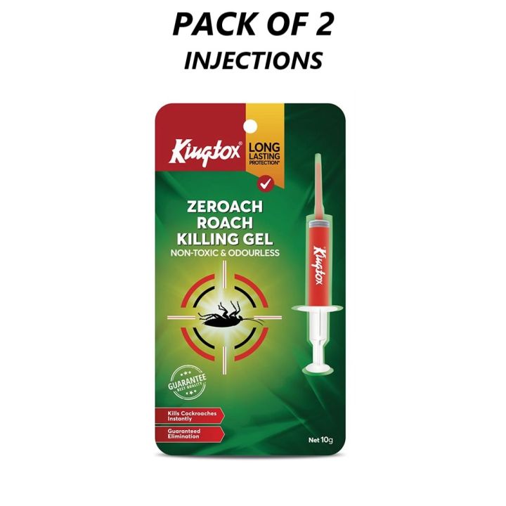 Croackroach Repeller Injection PACK OF 2 - KING Roach Killing Gel King Gel Injection 10 GRAMS ...