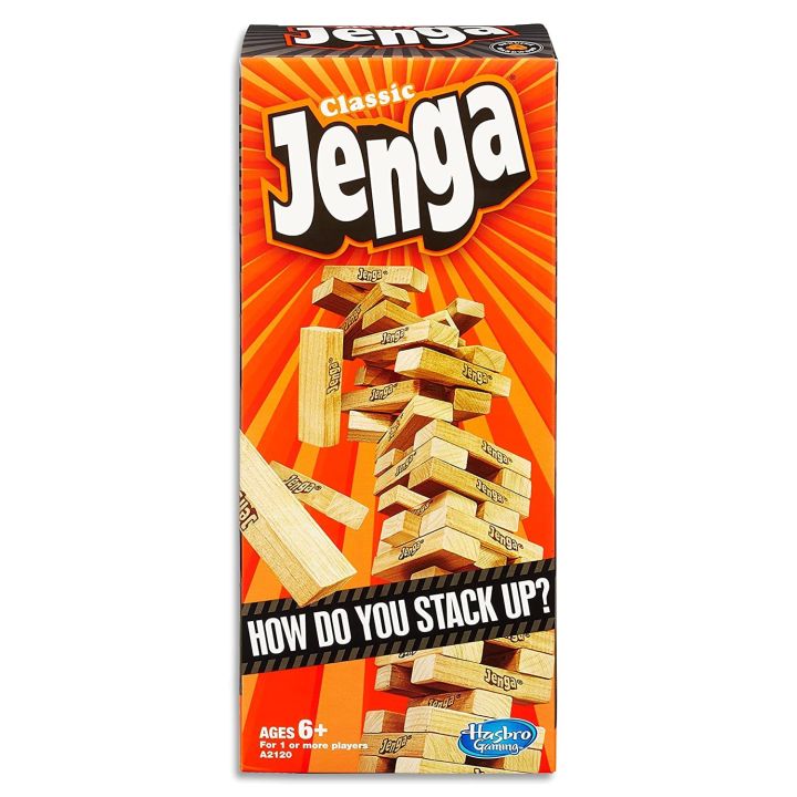 Jenga Classic Wooden Block Tower Building Game