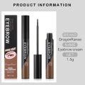 Peel-off Eyebrow Gel Waterproof Lasting Black Brown Eye Brow Tint Enhancers Tearing Brow Tattoo Makeup. 
