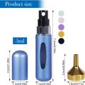 (Pack of 2) Refillable Perfume Atomizer 5ml Perfume Refill Bottle Portable Leak-proof for Travel Business Trip Outdoor Empty Travel Perfume Bottle Atomiser Spray Bottles. 
