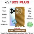 Itel S23 Plus FULL BACK 360 PROTECTION SKIN WRAP PROTECTOR  / BACK PROTECTION SHEET WITH CAMERA AND 4 SIDES PROTECTION PREMIUM QUALITY. 