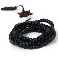 216pcs 41.7 Inch Beads Buddha Mala Buddhist Bracelet Necklace & 8mm Wood Link Bracelet Tibetan Colorful 108pcs Bead. 