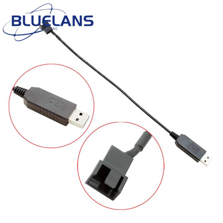 Usb to Chassis Fan Adapter Cable Efficient Usb to 4pin Fan Adapter Cable Boost Chassis Fan Performance Stable Power Cord for Computer Fans 12v to 5v Connector Cable Perfect for Southeast Asian Buyers