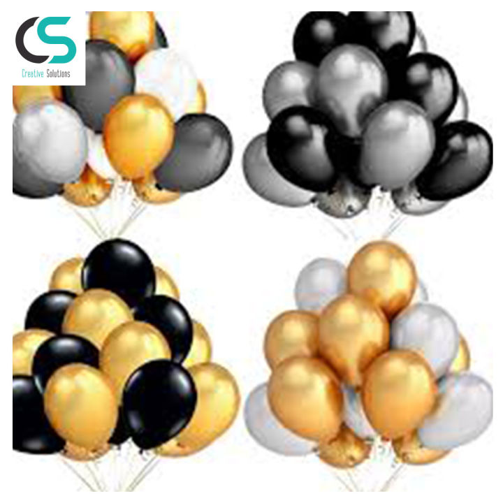 Pack Of 100 Decoration Latex Theme Balloons