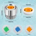 2 Pieces Flow Restrictor Water Flow Restrictor Set Up to 70% Water Saving for Shower. 