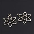 【happy one】10pcs Color Zinc Alloy Charms atom chemistry for Jewelry Making DIY Handmade Craft A1590. 
