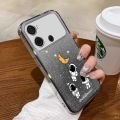 Casing Itel P40 back cover phone case softcase silicone shockproof cover new design sparkling cartoon astronaut sfsyhy01. 