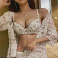 Steel-ring Bra Lightweight Small-sized Underwear Soft-cup Embroidered Lingerie for Casual Wear Petite Women Innerwear. 