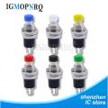 10PCS PBS-110 7MM Momentary Push Button Switch Red Black White Blue Yellow Green Normally Open No Lock Small Push Button Switch. 