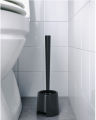 IKEA Toilet Brush/Holder, Black/White. 