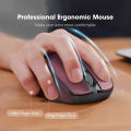 【BestGO】VicTsing MM057 2.4G Wireless Mouse Portable Mobile Optical Mouse with 6 Buttons 5 Adjustable DPI Levels for Notebook PC Laptop. 