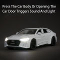 1:32 Audi RS7 Sportback Model Toy Cars Alloy Diecast 6 Doors Opened with Pull Back Rubber Tires Ornament Vehicle Toys Gifts. 