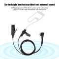 Talkie Earphone 2 Pin Acoustic Tube with PTT Mic for Motorola FD-150A FD-450A FD-160A FD-460A XTN446 XTN500 XTN600 XTN. 