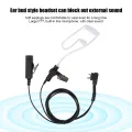 Talkie Earphone 2 Pin Acoustic Tube with PTT Mic for Motorola FD-150A FD-450A FD-160A FD-460A XTN446 XTN500 XTN600 XTN. 